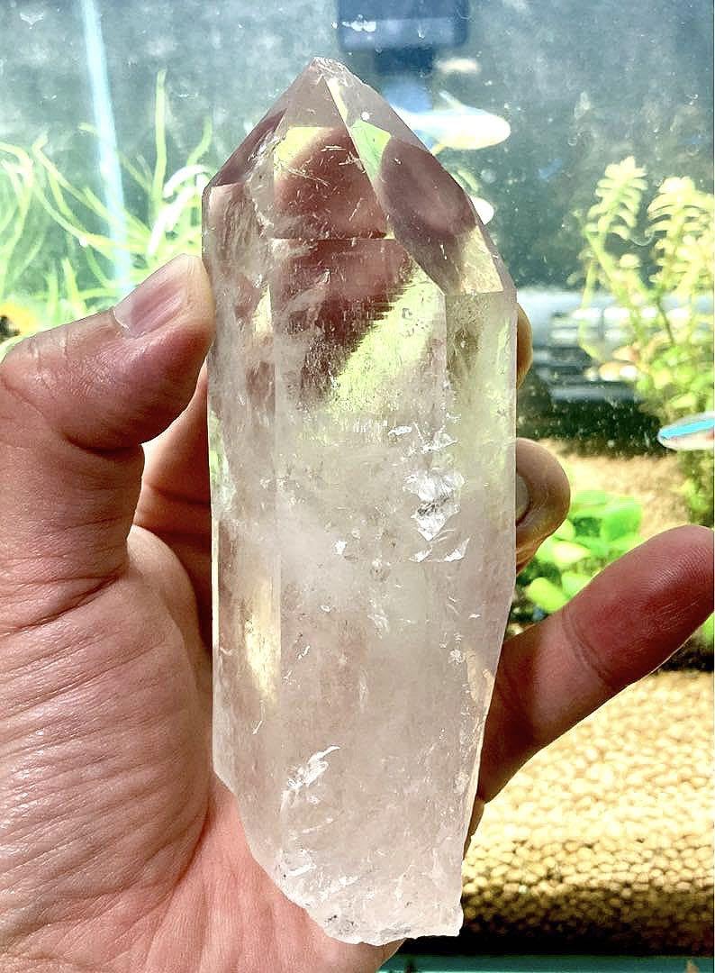 最高品質　超希少幻の逸品　幻のカイラス聖山産　虹のヒマラヤ水晶の六角ポイント Amazon.co.jp: 最 超幻の逸 幻のカイラス聖山産 虹のヒマラヤ水晶の